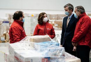 El Zendal se convierte en almacén para el material con destino a Ucrania
