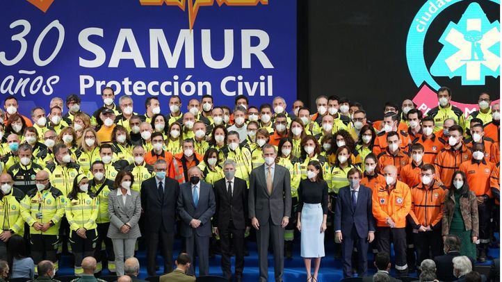 Acto conmemorativo del XXX aniversario del SAMUR-PC presidido por Sus Majestades los Reyes.