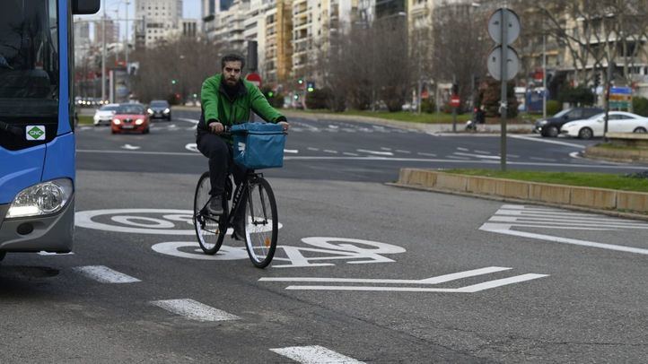 Carril bici del Paseo de la Castellana
