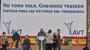 La Asociación de Víctimas del Terrorismo se manifiesta contra el Gobierno central
