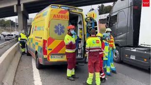 Herido de gravedad un motorista en un accidente de tráfico en la A-5