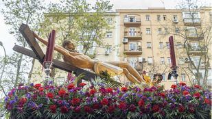 El Cristo del Camino recorre este Lunes Santo las calles de Delicias