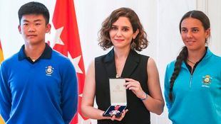 Ayuso, Medalla al Mérito en Golf de la Federación de Golf de Madrid