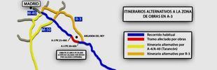 Los conductores podrán circular gratis por la R-3 durante las obras de la autovía de Valencia
