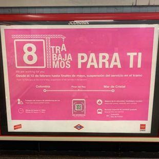 Metro reabre el tramo cortado en la L8 entre Colombia y Mar de Cristal