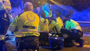 Herido un motorista de 27 años tras sufrir un accidente en la M-30