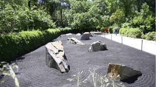 Un jardín zen con cenizas de La Palma se instala en el Botánico
