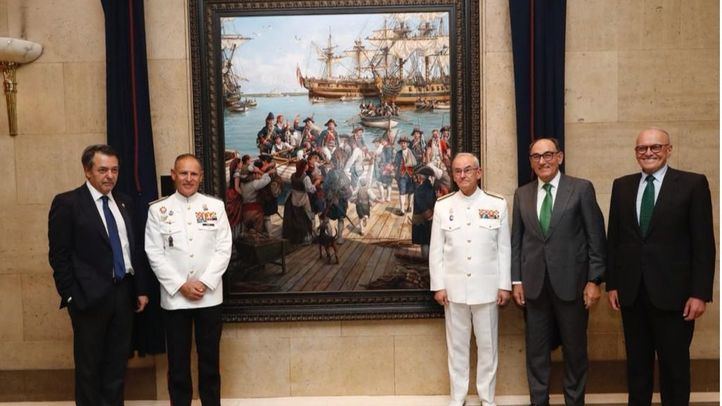 Iberdrola dona al Centro Superior de Estudios de la Defensa Nacional el cuadro “El Regreso” de Augusto Ferrer-Dalmau