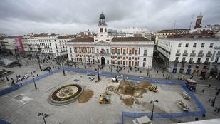Hallados restos arqueológicos en las obras de remodelación de la Puerta del Sol