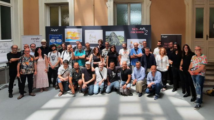 Renfe reúne a una sesentena de humoristas gráficos para la reedición del libro 'En el AVE con humor'