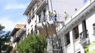 Finalizan los trabajos de demolición parcial del edificio de General Pardiñas