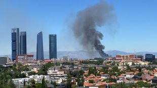 Extinguido el incendio de pastos en el barrio de Begoña