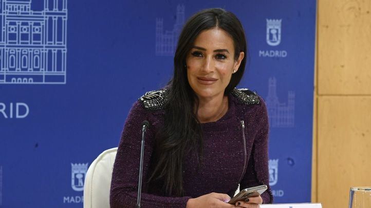 Begoña Villacís en una rueda de prensa del Ayuntamiento de Madrid