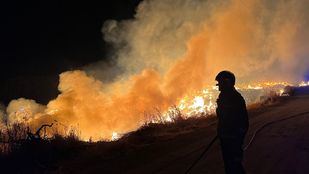Restos de poda y árboles, el origen de un incendio en Guadalix de la Sierra