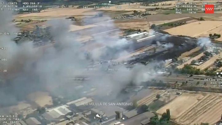 Incendio en Velilla de San Antonio