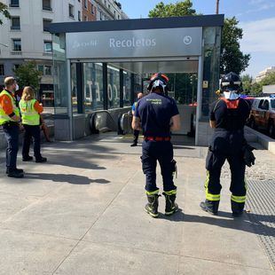 Un conato de incendio en Recoletos paraliza la circulación del Cercanías