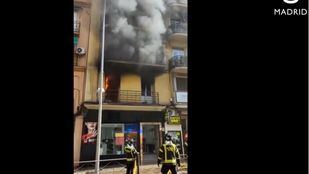 Incendio en una vivienda de Puente de Vallecas