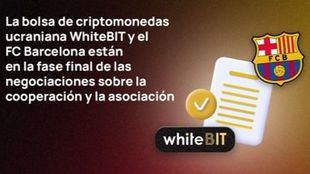 La bolsa de criptomonedas ucraniana WhiteBIT está negociando una asociación con el legendario club de fútbol español