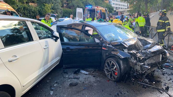 Accidente múltiple en Sinesio Delgado