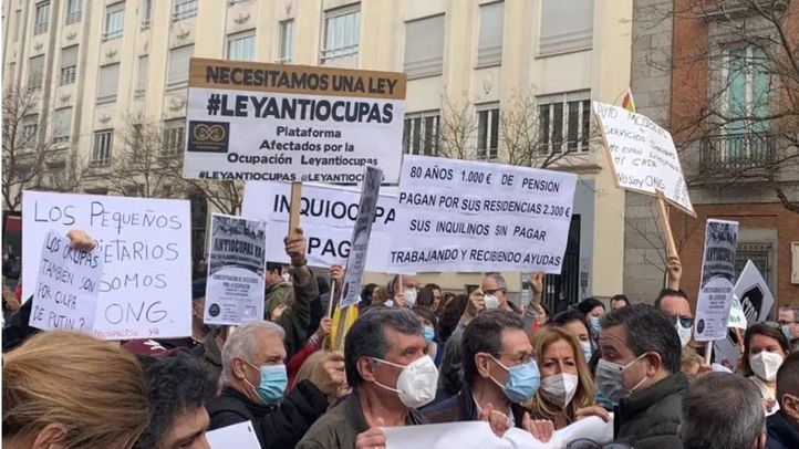 Manifestación antiokupas