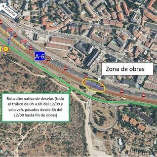 La A-6 cierra al tráfico esta madrugada a la altura de Torrelodones