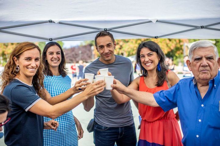 Rita Maestre y Mónica García, en el acto de inicio del curso político de Más Madrid en Pradolongo.