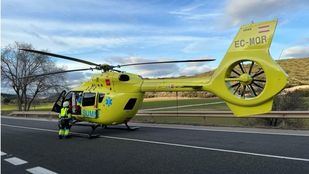 Herido grave un motorista al chocar con una furgoneta en Ciempozuelos