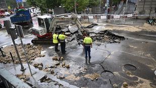 La calle Antonio Leyva seguirá cortada entre tres y cuatro semanas más