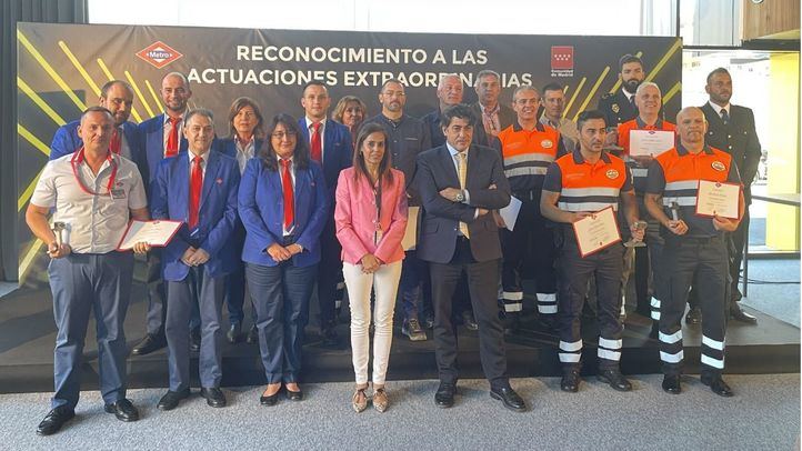 Trabajadores reconocidos por Metro por su intervención en situaciones extraordinarias