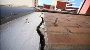 Una de las zonas afectadas por la L7B de Metro registra la rotura de una tubería de gas