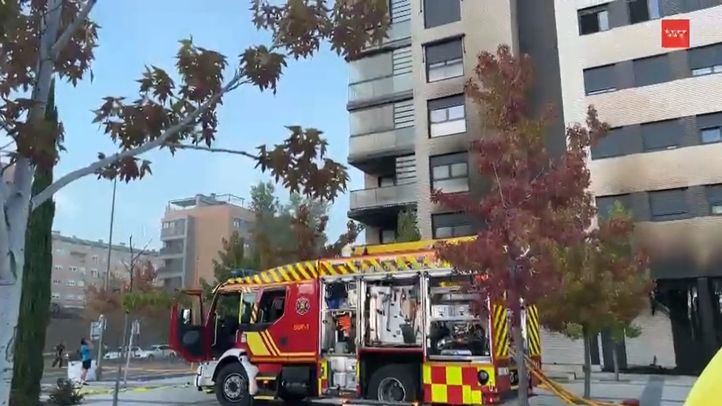 Incendio en un local comercial de Alcorcón