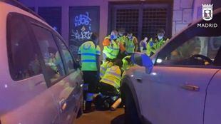 Efectivos del SAMUR realizan maniobras de RCP