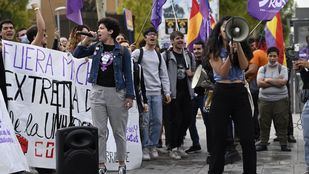 Movilización en Ciudad Universitaria para condenar los gritos machistas del Elías Ahuja