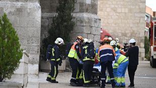 Simulacro de incendio en la catedral de Getafe con el rescate de bienes culturales