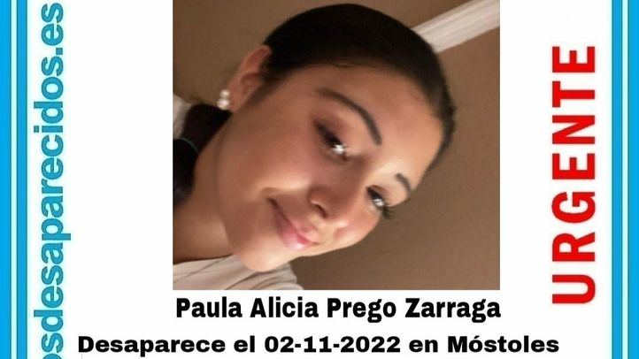 Paula, joven de 13 años desaparecida en Móstoles