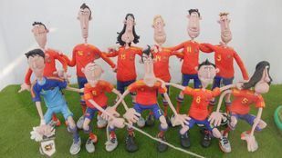 Una exposición recrea en plastilina grandes momentos de la historia del deporte