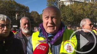 Cientos de pensionistas vuelven a manifestarse este sábado en Madrid