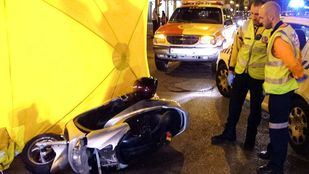El Samur en un accidente de moto