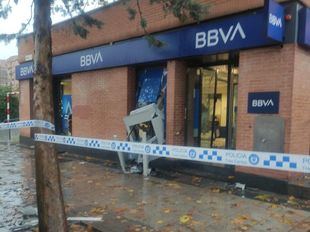 Tercer robo de un cajero con explosivos, esta vez en Tres Cantos