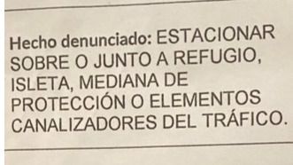 Ejemplo de multa falsa que ha aparecido en los últimos días en Carabanchel