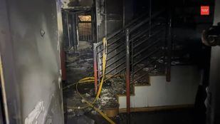 Atendidas siete personas tras el incendio de una vivienda en Fuenlabrada