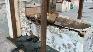 Vandalizado el belén a tamaño real de Los Molinos