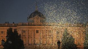 Lluvia de burbujas en los Jardines Sabatini