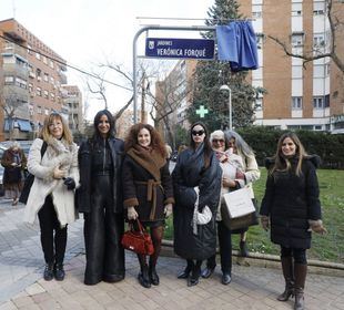 Chamartín dedica unos jardines a la actriz Verónica Forqué