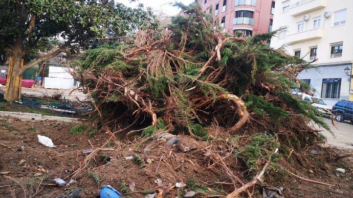 Obras en el parque de La Cornisa.