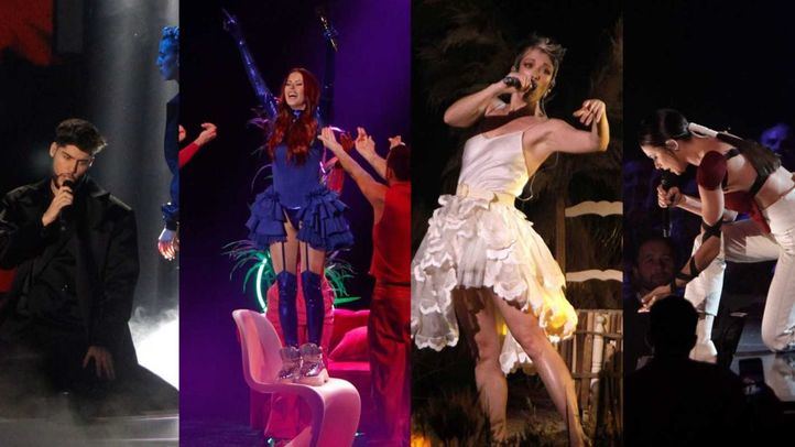 José Otero, Vicco, Karmento y Blanca Paloma de izquierda a derecha.