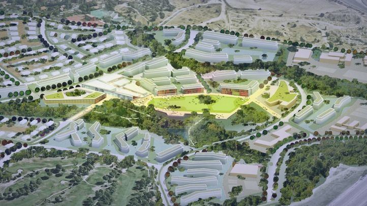 Recreación del proyecto de de urbanización de la Solana de Valdebebas