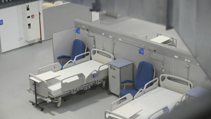 Camas de la Unidad de Cuidados Respiratorios Intermedios (UCRIs) en el Hospital Enfermera Isabel Zendal