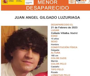 Desaparecido un joven de 15 años en Collado Villalba desde el martes