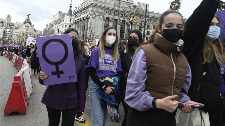 Manifestación del Sindicato de Estudiantes por el 8M
